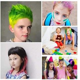 Cheveux Craie Peigne, Coloration Temporaire Cheveux Craie，Pour 3 4 5 6 7 8 9 10 ans, HOINCO 10 couleurs Halloween, fête, cosp