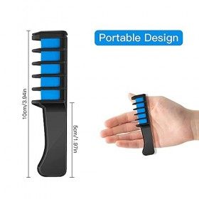 10 Pièces Peigne à Craie pour Cheveux, MSDADA Cheveux Craie Peignes de Craie Temporaire Dye Couleur de Brosse pour Filles Enf