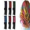 Craie à cheveux pour filles lavable | Coloration temporaire lavable pour | 6 pièces accessoires de craie de cheveux colorés p