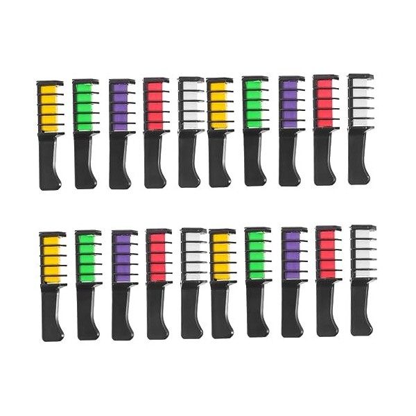 FRCOLOR 10 Pièces Peigne De Teinture Pour Les Cheveux Jetables Teinture Pour Les Cheveux Lavable Craie Pour Les Enfants Peign