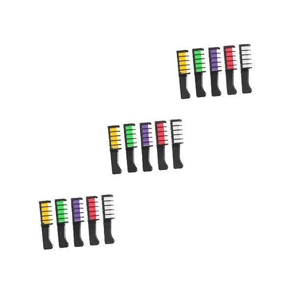 FRCOLOR 10 Pièces Peigne De Teinture Pour Les Cheveux Jetables Teinture Pour Les Cheveux Lavable Craie Pour Les Enfants Peign
