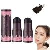 Janenisa Hair Powder, Hairline Powder Stick, 2PCS Hair Shadow Powder Root Touch Up Powder, Waterproof Hair Shading Sponge Pen