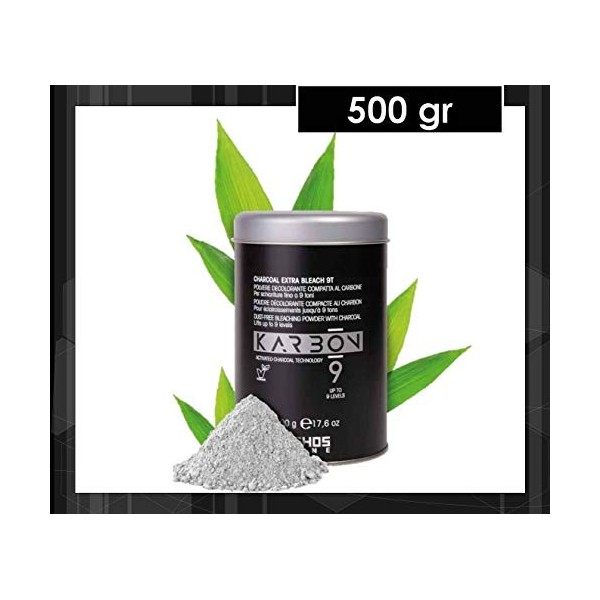ECHOSLINE KARBON 9 - Poudre décolorante 9 tons au charbon 500 g 