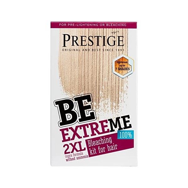 Be Extreme 2XL Supra Produit de blanchiment pour les cheveux Sans ammoniaque Sans PPD Sans parabens