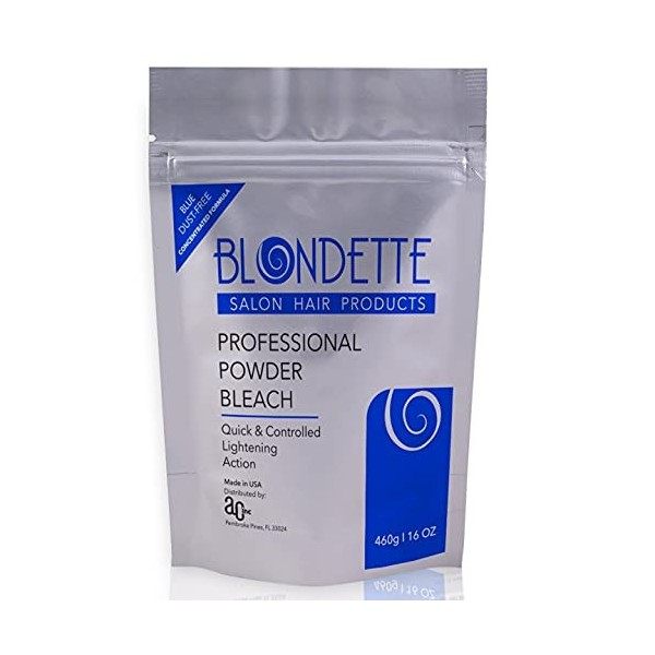 Blondette Salon Professional Poudre décolorante bleue sans poussière 473,6 g
