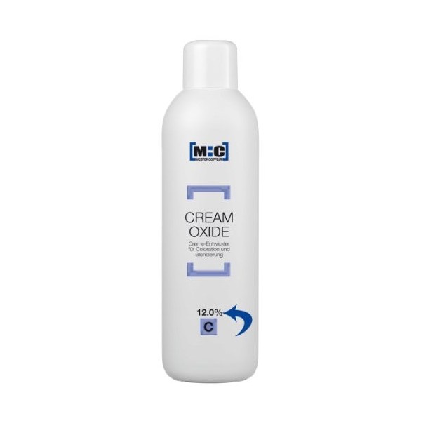 M:C Meister Coiffeur Crème Oxyde 12.0%, 1000 ml, développeur de crème