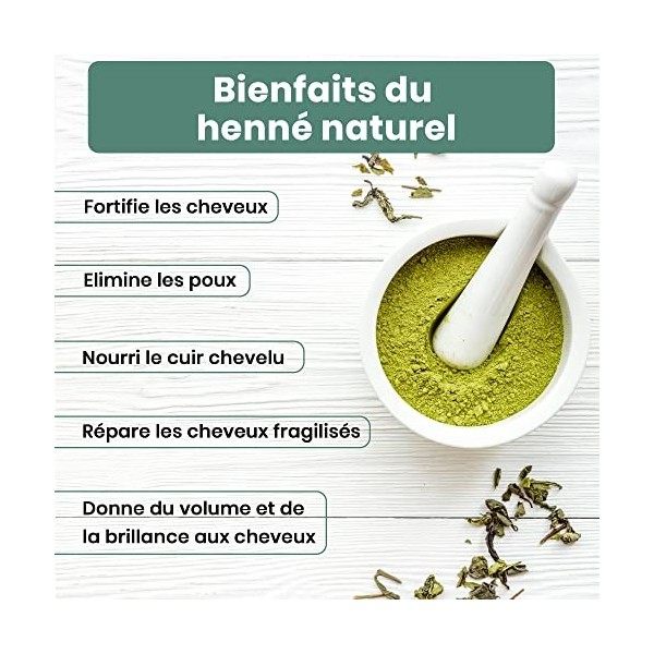 Henné Naturel en Poudre 100G Qualité AAA+ Coloration Naturelle Cheveux - Apporte Soin Brillance et Volume - Coloration Auburn