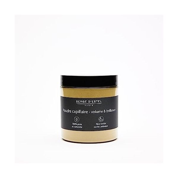 SERGE DESTEL PARIS Henné Neutre 100g Poudre Volume Brillance et Fortifiante pour Cheveux Fins Henné Neutre 100% Pur et Natur