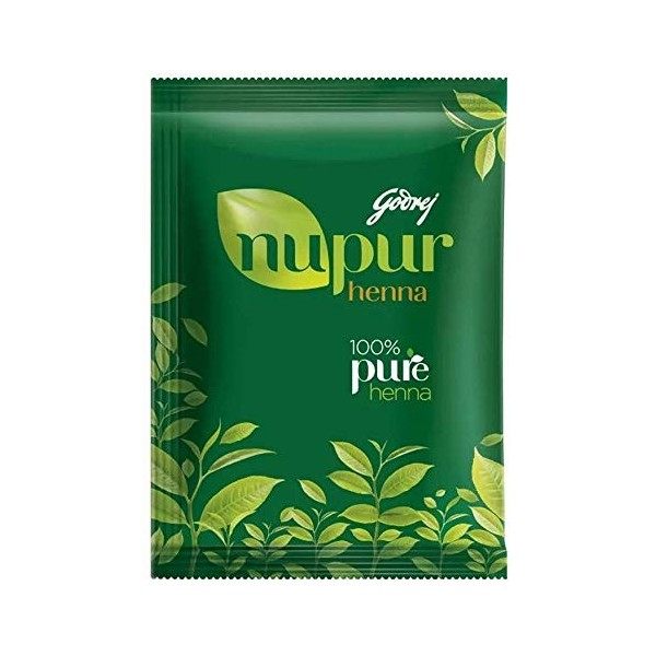 Nupur Godrej Mehendi Henna Powder 9 Herbs Blend, 120-grams 2 Pack 