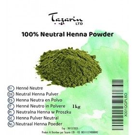 1kg Henné Neutre en Poudre Fine - Henné Incolor - Soin des Cheveux - 100% Naturel, Pur et Sans Additifs