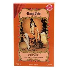 Henne Couleur&nbsp;–&nbsp;Henné Poudre en cuivre 100&nbsp;g lot de 3 