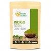 Herbs Botanica Indigo Poudre pour cheveux – Indigofera Tinctoria 100 % naturel cultivé biologiquement au henné 150 g / 150 