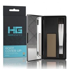 Hair Genetics® Retouche-Racines pour Cacher les Cheveux Gris – Résultats professionnels naturels, rapides et faciles – Permet