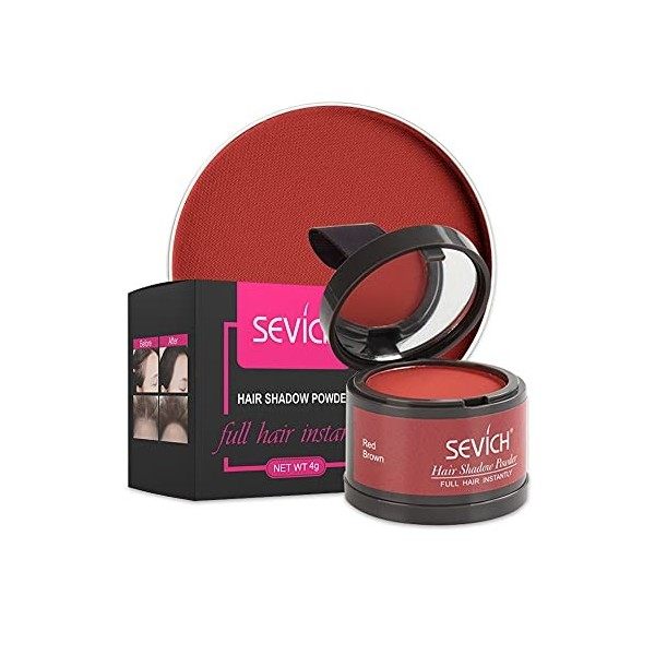 SEVICH Poudre dombre à cheveux - Poudre spéciale racine densifiante pour cheveux avec effet ombré, Poudre anti-cernes pour p