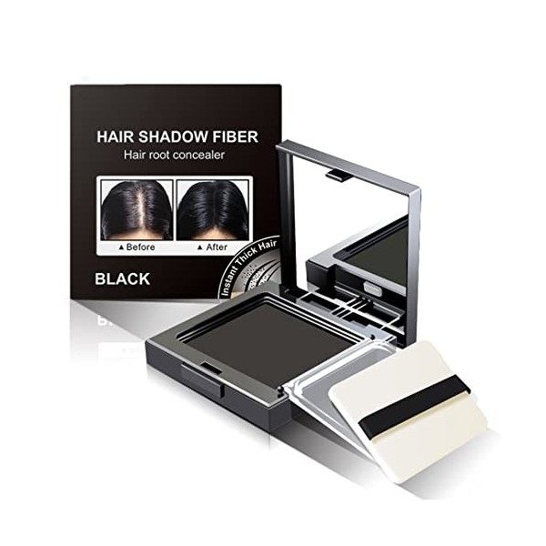 Cheveux Shadow-New Type Hairline Powder, Hair Root Concealer, Root Touch Up Powder, Instantanément Couvrir Gray Hair Root Fib