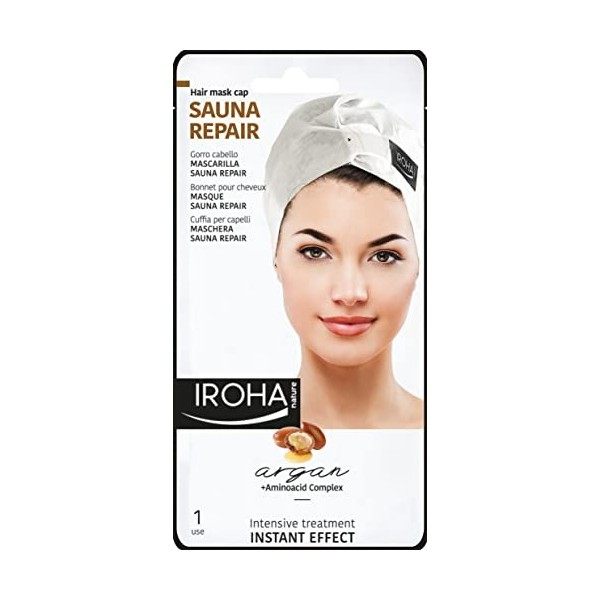 Iroha Nature - Bonnet pour Cheveux - SAUNA REPAIR - Argan
