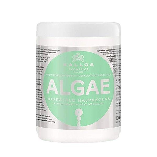 Kallos Algae Masque Hydratante pour Cheveux 1 L