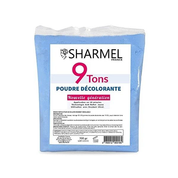 Poudre Décolorante 9 TONS - SHARMEL - Professional 1 x 500g 