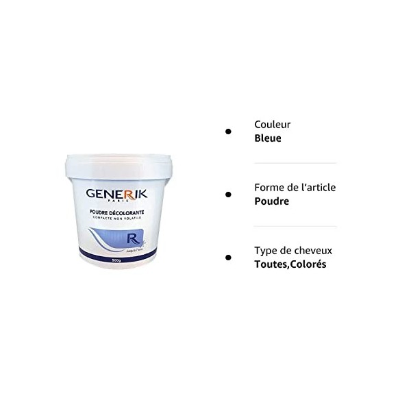 GENERIK - Generik Poudre Décolorante Bleue 500Gr 