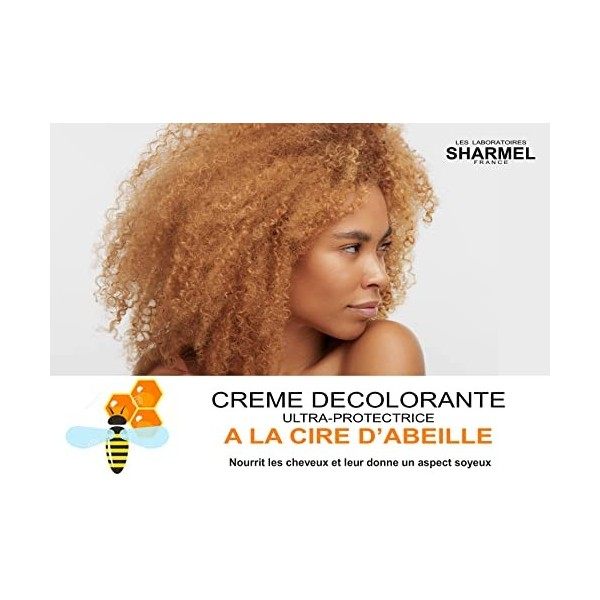 Kit Crème Décolorante 6 TONS - à La Cire dAbeille -Ultra Protectrice - Qualité Professionelle - 250g