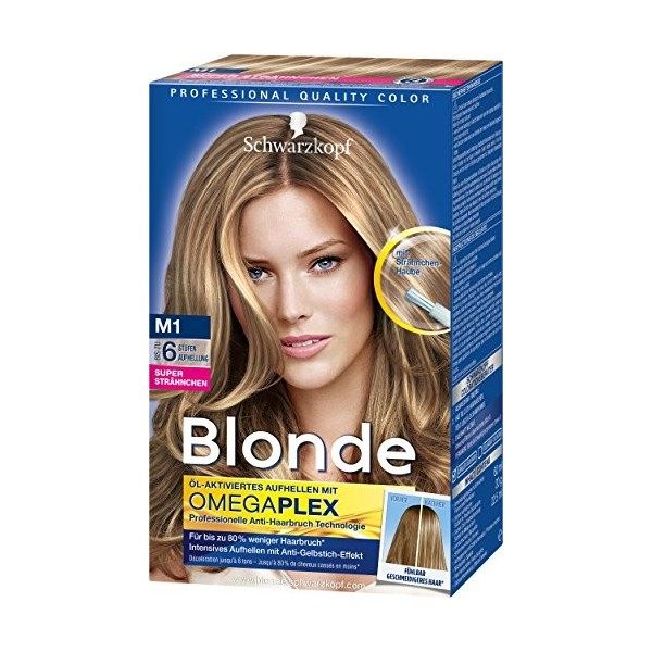 Schwarzkopf - Lot de 3 décolorants pour cheveux - Blonde M1 Super 103 ml 