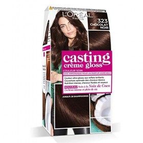 LORÉAL - Casting Crème Gloss Coloration 323 Chocolat Noir LUnité - Lot De 2 - Vendu Par Lot