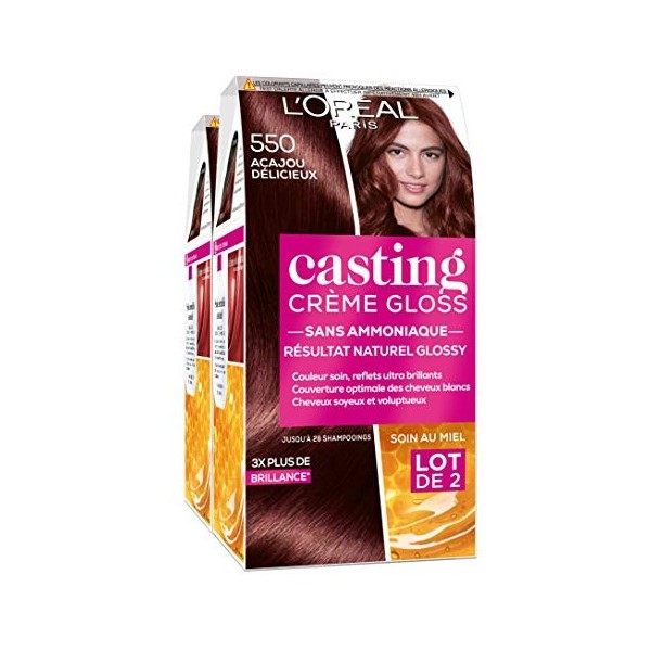 LOréal Paris Casting Crème Gloss Coloration Ton sur Ton pour Cheveux - Sans Ammoniaque - Expresso Glacé 412 