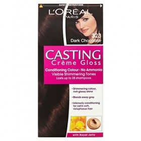 LOréal Paris Casting Cream Gloss 323 Lot de 3 flacons de crème de conditionnement Chocolat foncé