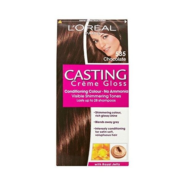 LOréal Paris Lot de trois colorations Casting Creme Gloss Couleur 535 Chocolat