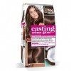 Coloration Cheveux CASTING Crème Gloss - 500 Châtain Clair Fondant - Résultat Naturel - Hygiène et beauté - Lot De 2