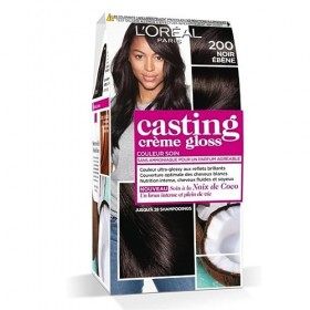 Casting Crème Gloss Coloration 200 Noir Ébène - Couleur brillante et intense pour vos cheveux - Lot De 2