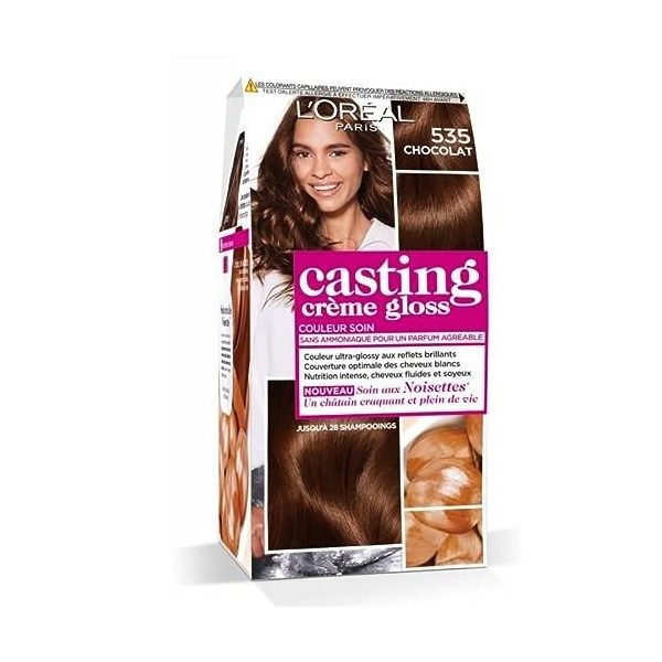 Casting Crème Gloss Coloration 535 Chocolat - Couleur brillante et naturelle pour vos cheveux - Lot De 2