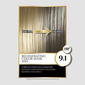 OP|BLONDE REGENERATING COLOR MASK ASH 9.1 250 ml masque capillaire ravive la couleur traitement professionnel éclairant pour 