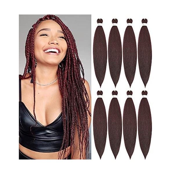 X-Tress Rajout Cheveux Tresse 8pcs Box Braids Meches 60cm Longue Super Doux Tressages Synthétiques 2 Tone Couleurs Vanille Br