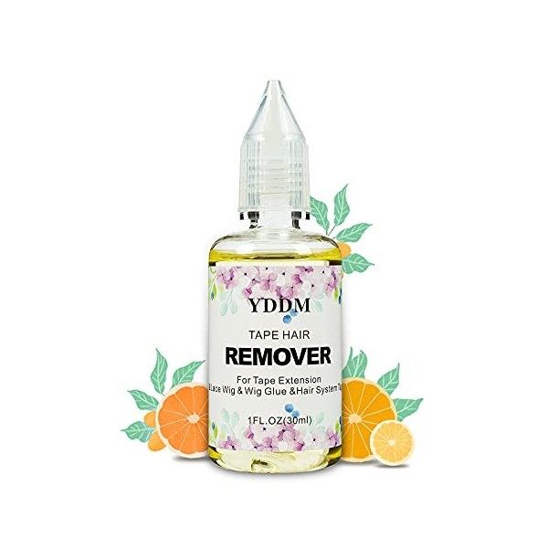 YDDM Dissolvant de bande pour bande dans les extensions de cheveux 1FL.oz 30 ml , dissolvant de colle de perruque de dentell