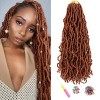 ShowJarlly 7 paquets de nouveaux cheveux au crochet Faux Locs, cheveux de tressage pré-bouclés 18 pouces Extensible New Soft 