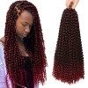 Passion Twist Hair, 7 Packs 36cm Water Wave Crochet Braids Meches for Long Bohemian Hair Tresse ShowJarlly Passion Extensions