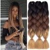 FANWYFYU Kanekalon Meches Tresse Cheveux, 3Paquets 24"Jumbo Braids Meches, Extension de Cheveux de Fibre Synthétique Pour Cro