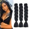 24" Extensions Pour Tresse Jumbo Braid Extension Cheveux au Crochet Tressage synthétique Africaine Lot de 1 Rose 