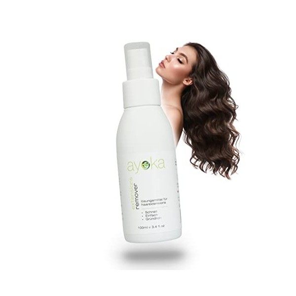 Dissolvant Extension Cheveux Parfait Pour Les Extensions De Cheveux 100ml