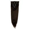 S-noilite - Extension a Clip Cheveux Naturel Clip in Hair Extensions Tête Pleine 8 Bandes 18 Clips 66cm Tout Droit - Blonde d