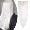 S-noilite - Extension a Clip Cheveux Naturel Clip in Hair Extensions Tête Pleine 8 Bandes 18 Clips 66cm Tout Droit - Blonde d