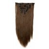 S-noilite - Extension a Clip Cheveux Naturel Clip in Hair Extensions Tête Pleine 8 Bandes 18 Clips 66cm Tout Droit - Blonde d