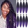 Leeven 8 Packs Pre Stretched Braiding Hair Extension 26 Pouces Yaki Straight Texture Easy Braid Profession Braids for Making 