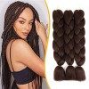 WoWCFyyds Kanekalon Hair Meches Pour Tresses Africaine Rajout Cheveux Tresses 24"Jumbo Braid 3Pièces Extension de Cheveux Tre