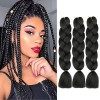 WoWCFyyds Kanekalon Hair Meches Pour Tresses Africaine Rajout Cheveux Tresses 24"Jumbo Braid 3Pièces Extension de Cheveux Tre