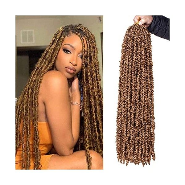 Xtrend 20 pouces Black Butterfly Locs CROCHET CHEILS Long Faux Locs Crochet Pré-boucle Traids Synthétiques Softs Locs Fomen 6