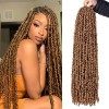 Xtrend 20 pouces Black Butterfly Locs CROCHET CHEILS Long Faux Locs Crochet Pré-boucle Traids Synthétiques Softs Locs Fomen 6