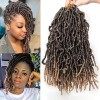 Leeven 30 Inch Soft Locs Crochet Hair for Women Nu Faux Locs Crochet Braids 7 Pack Goddess Faux Locs Crochet Hair Extensions 