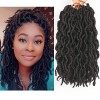 6 Paquets Faux Locs Crochet Braids 12 Pouces Synthétique Soft Locs Extensions De Cheveux Curly Fausse 20 Racines/Pack 1B